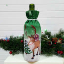 3Pcs Christmas Wine Bottle Dress Wine Bottle Cover Wine Coat Old Man Snowma