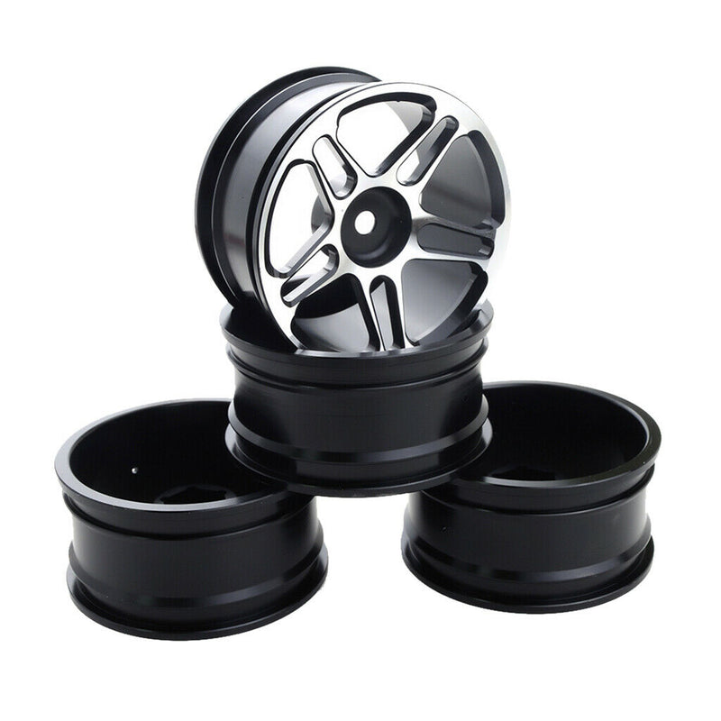 4-Pack Aluminum Alloy Wheel Rims for HSP HPI Team  Hongnor RC Drift Car