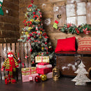 Christmas Backdrop Cloth Family Scene Fabric Festival Party Household Decor