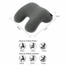 Memory Foam Travel Pillow For Neck Ergonomic Neck Pillow For Traveling On