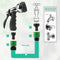 Garden Quick Connect Release Water Hose Fittings Plastic Connectors, Male &