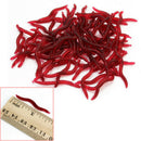 80 Pcs Soft Silicone Earthworm Lure Worm Baits Simulation Fishing Lures 4cm WLP