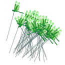 50pcs Beautiful Green Dragonfly Stakes Garden Potted Plant Flower Pot Decor