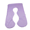 Pregnancy Pillow Case Replace Cover Fits 46"x26" U Shape Body Pillow Violet