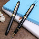 Stainless Steel Pen Student Office School Metal Ballpoint Pen Golden Clip
