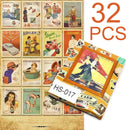 32 X Retro Postcards Advertising Album Poster Post Card Advertising Movie #