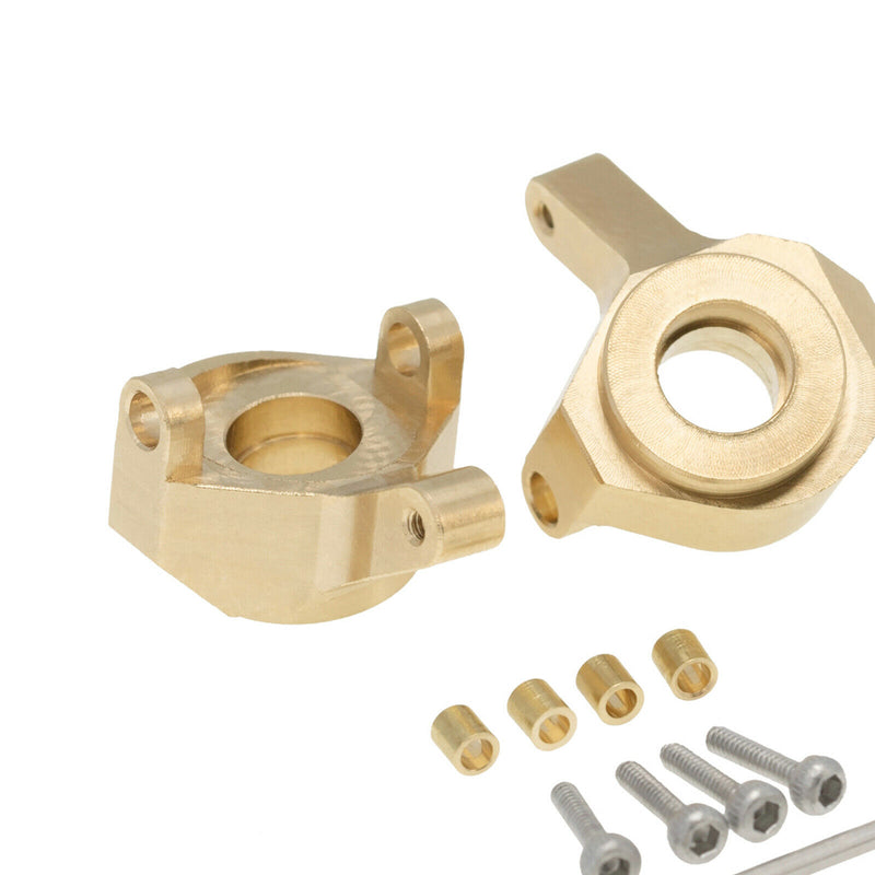 4pcs Front Steering Knuckle Set for Axial SCX24 AXI90081 1/24 RC Parts