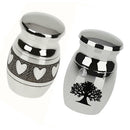 Tree of Life Heart Pattern Stainless Steel Waterproof Pet Cremation Urn