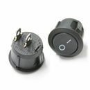 new 5x Plastic Round 2-Pin ON-OFF 12V SPST Rocker Boat Snap Switches OZ BX