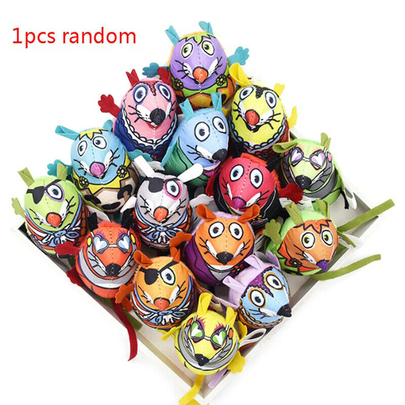 Cat Supplies Cat Toys Interactive Catnip Bell Long Tail Mouse Playing Cat T_