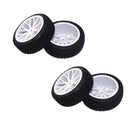 4x 1/16 Rally Tire  Car Tires Buggy Tyre Pull Rally Wheel for RC Car