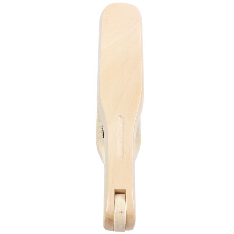 DIY Salon Hairdressing Hair Straightener Wooden Anti-static Dual-Brush Comb J5H5