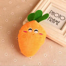 Orange Puppy Pet Supplies Carrot Plush Chew Squeaker Sound Squeaky Dog Toys Cute