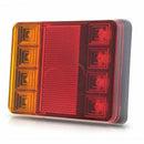 8 LED DC12V Waterproof Taillights Rear Tail Light For Trailer Truck Boat