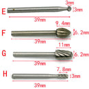10x HSS Wood Router Bits Files Cutter Milling Engraving Rotary Tool Practi EAO