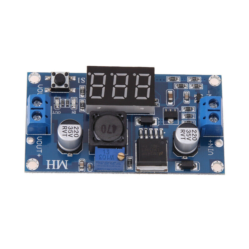 DC-DC Digital Boost Step-up Voltage Converter LM2596s 4-40V with Voltmeter A