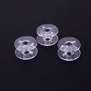 50pcs Universal Plastic Transparent Empty Bobbins Spool for Sewing Machine
