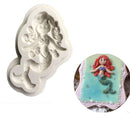 mermaid Silicone Fondant Baking Cake Cartoon Mould Sugarcraft Decorating mold LJ