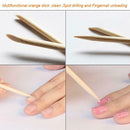 100pcs Orange Wood Sticks+900pcs Manicure Towels Cuticle Pusher Care Tools