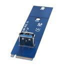 M.2 To Usb3.0 Pci-E 16X Slot Riser Card Vga Expansion Cable Line Blue M6G8