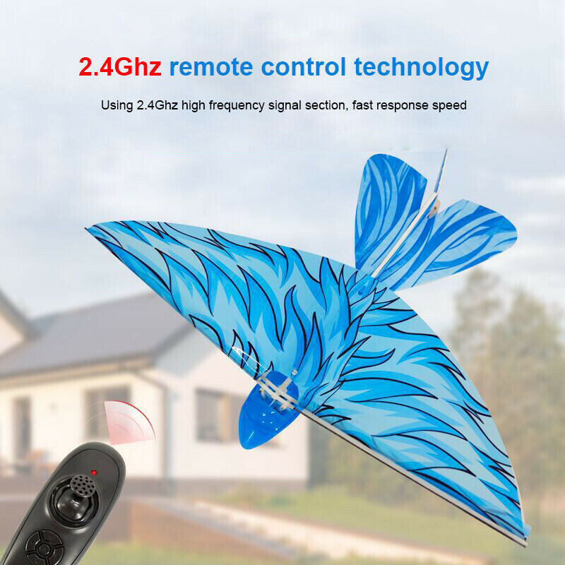 Bionic RC Flying Bird 4CH Remote Control Airplane Colorful Light Mini Toys