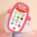 Infants Shark Music Phone Toys Lights Music Play and Learn 6+ Months pink