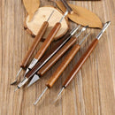 6pcs Clay Sculpting Set Wax Carving Pottery Tools Shapers Polymer Modeling Y