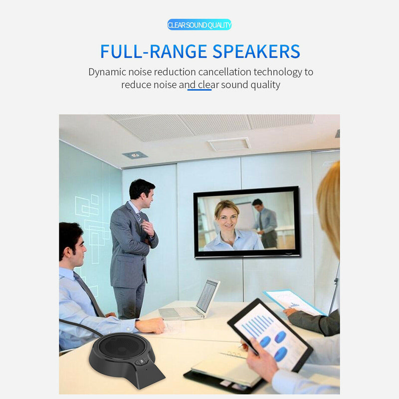 USB Conference Computer Desktop PC Microphone Stereo Speech Mic Gaming Chat