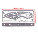 1set Multi Tools Card Survival Wallet Sized Camping Hiking Emergency EDC Gea Hn