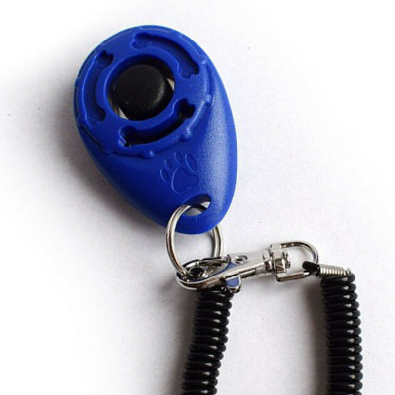 Dog Training Whistle Pet Training Clicker Adjustable Product Supplies Blue