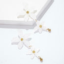 Long Petal Dangles Earrings Irregular Flower Pendant Ear Drop Women Jewelry
