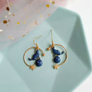 Fashion Enamel Cat Star Drop Dangle Statement Earrings Women Jewelry Accessor-OZ