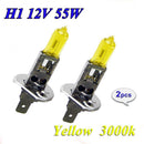 2X 12V 55W 3000K H1 Yellow Halogen Headlight Fog Lamp Bulb foruto-Car.AU W3W4