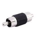 Straight AV RCA Male to Male Connectors Couplers Adapters 6 Pcs W5V6