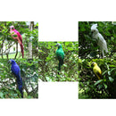 5Pcs Lifelike Macaw Parrot Artificial Feathered Bird Statue for Home Outdoor