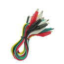 20pcs Alligator Crocodile Clip Test Lead 5 Coloured Cable Wire Double End Jumper