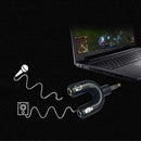 3.5mm Stereo Splitter Audio to Mic & Headset Jack Plug Adapter For Cell E8R4