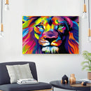 5D Full Square Drill Diamond Painting DIY Colorful Lion Cross Stitch Mosaic