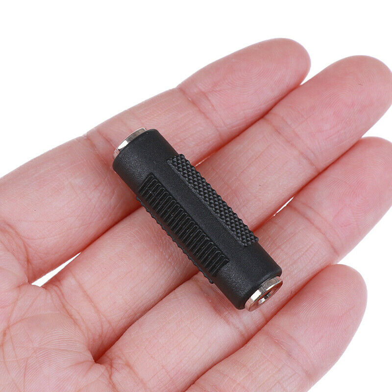 1Pc3.5mm Jack Stereo Audio Pass-Through Female to Female Audio Extension Adap JR