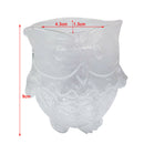 Clear Candle Holder Case Tea Light LED Candle Wax Candle Cup Holder 9cm Dia