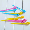 10x Silicone Food Bag Sealing Ties Pocket Clip Beam Port Cable Twist Tie Zi S8M2