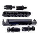 Electric Guitar Saddle Bridge Set Studs For 6-String LP Black