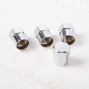 4Pcs Stainless Steel Valve Dust Caps Car Bike Bicycle Tube Valve Tyre Cap N D1C5