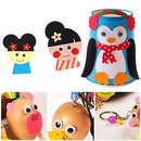 Self Adhesive Box of 700Pcs Googly Eyes Kids Hand Craft Moving Wobbly Eye