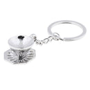 Creative Coffee Tools Keyring Metal Keychain Holder Gift Coffee Cup Shape