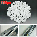 100Pcs/Pack White Car Door Panel Trim Push Pin Rivet Clip Fastener Retainer AU