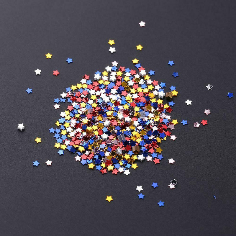 2000pcs Mini Glitter Stars Sequins DIY Nail Art Rhinestones Decorations