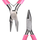 Jewelry Making Pliers DIY Craft Round Nose Plier Anti-Slip Hardware Tool Kit