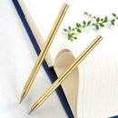 Retro Brass Inkless Pen Pure Brass Metal No-ink Pen New Stylus Pencil S7N6