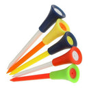 50Pcs/Set Golf Tees With Cushion Top 83MM Large PVC Tee Multi Color Accessories